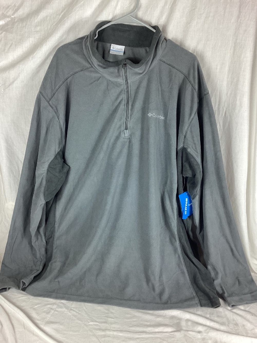Columbia Mens Klamath Range 2 Fleece Pullover Jacket Size 4X City Gray Shark
